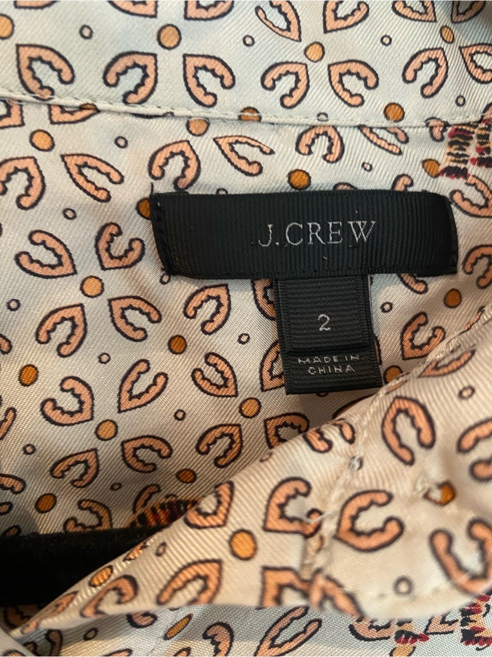 J.Crew Collection silk-twill button-up shirt in roaming tiger print - Picture 6 of 8